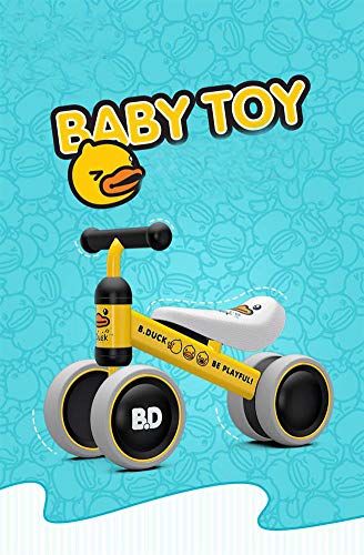 Bicicleta sin Pedales para Niños,de Equilibrio para de Bebé para Aprender a Caminar para Niños y Niñas de 1 año Niños de 10-24 Meses el Primer Regalo de Cumpleaños de su en Bicicleta ,Little pink duck