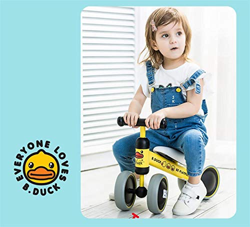 Bicicleta sin Pedales para Niños,de Equilibrio para de Bebé para Aprender a Caminar para Niños y Niñas de 1 año Niños de 10-24 Meses el Primer Regalo de Cumpleaños de su en Bicicleta ,Little pink duck