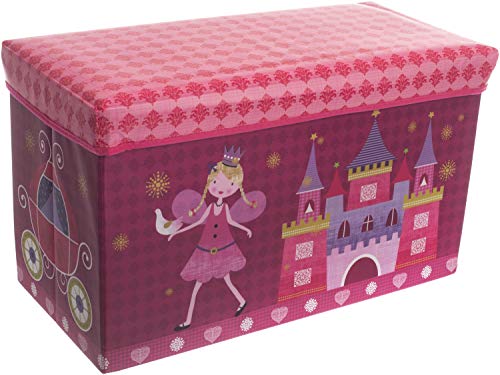 Bieco 04000499 – Caja de almacenamiento y banco Princesa, aprox. 60 x 30 x 35 cm