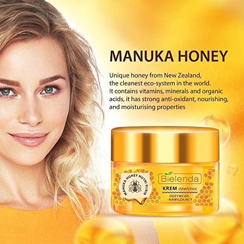 Bielenda MANUKA Honey Nutri ELIXIR Crema facial nutritiva de día/noche, 50 ml