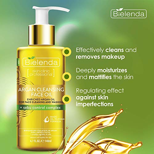 Bielenda Skin Clinic, Mascarilla exfoliante y limpiadora para la cara (Aceite) - 1 unidad