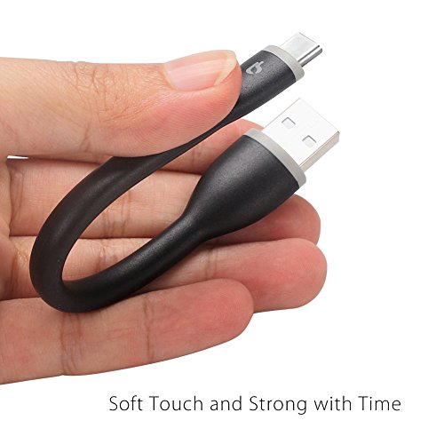 BigBlue Cable Type-C a USB 2.0 en Nylon Entrelazado para Sync-Cargar Nexus 5X, Samsung Galaxy Note7, MacBook 2015, OnePlus 2/3, ChromPixel Google, Huawei P9/P9 Plus, Xiaomi mi5 y Otros 15CM