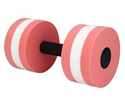 Bigboss deportes Ejercicio acuático mancuernas Aqua Fitness mancuernas Ejercicio mano bares – Set de 2 – para aquaeróbic, rosa