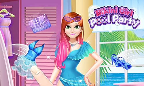 Bikini Girl Pool Party - Prom Queen Fun Games