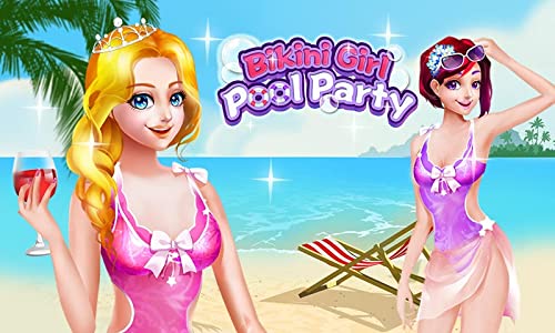 Bikini Girl Pool Party - Prom Queen Fun Games