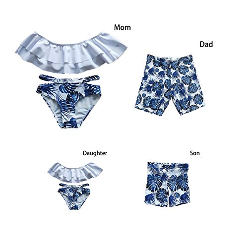 Bikini Ropa A Juego De La Familia Padre E Hijo Playa Impresa Madre Hija R Niños Y Padres Traje De Baño Pantalones Cortos Traje De   Baño   Tronco Ropa De Playa S Papá