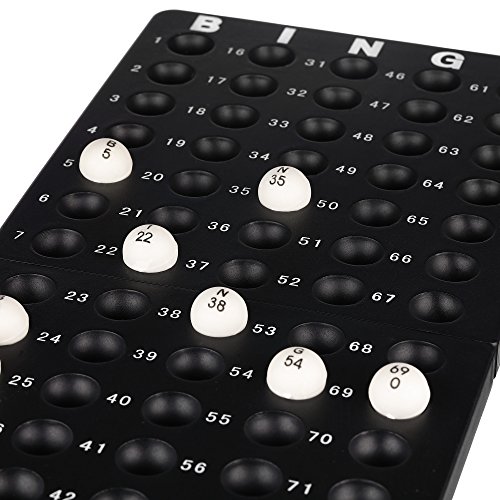 Bingo Lotto Numbers Machine Game made of metal | 75 bowls | 500 Bingo cards | 150 Bingo chips | event board included