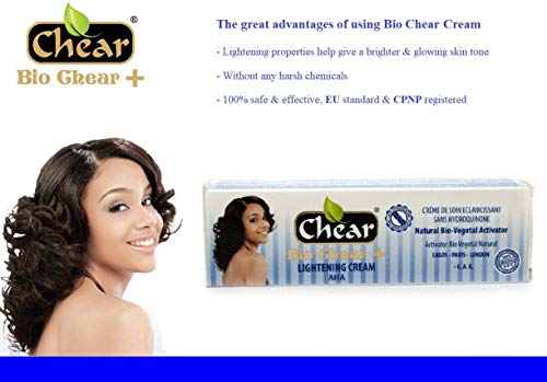 Bio Chear + piel Lightening Blanqueamiento Brightening Cream Tubo 50 G – con Natural Bio activador de vegetal