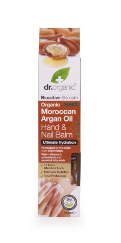 BioActive Skincare Organic Moroccan Argan Oil Hand & Nail Balm 100ml by Dr. Organic
