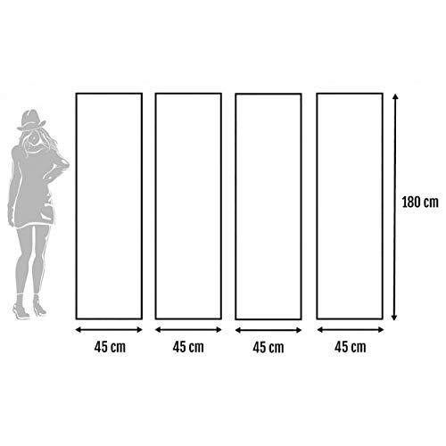 Biombo Separador de ambientes, Green Natur de Bambú Natural, 4 Paneles, para Salón/Dormitorio 180 x 180 cm. - Hogar y más