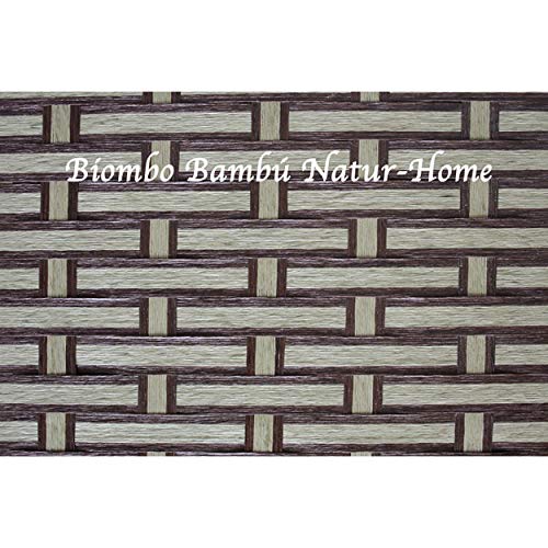 Biombo Separador de ambientes, Green Natur de Bambú Natural, 4 Paneles, para Salón/Dormitorio 180 x 180 cm. - Hogar y más