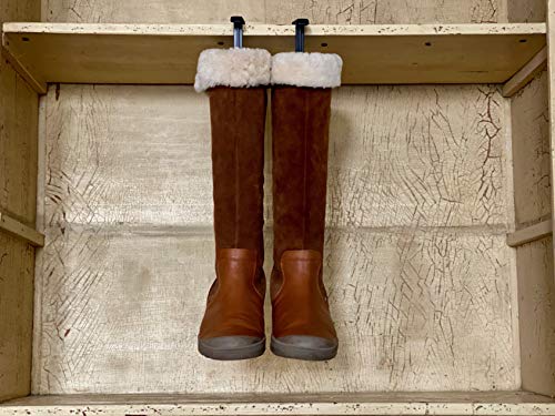 biped 1 par de hormas para botas con resorte tensor y agarre horma para cañas de 35 cm violeta brillante z2466