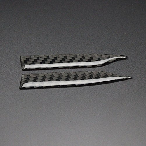 BizTech ® Juego de 2 tiras de espejo retrovisor antiroturas de fibra de carbono reales para BMW