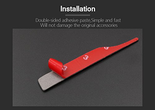 BizTech ® Juego de 2 tiras de espejo retrovisor antiroturas de fibra de carbono reales para BMW