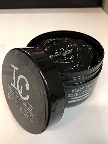 Black Gel para moldear pelo grises negro intenso 500 ml – LC Milano