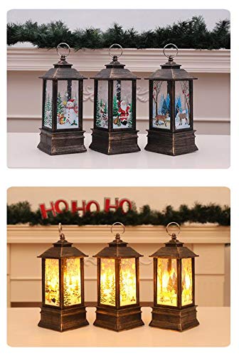 Blanco Linterna LED de Navidad con té luz de la Noche Velas muñeco de Nieve del Reno de Santa para la Navidad del Partido Inicio Interior de la Sala Colgantes Regalos Decoración Adornos,Angel