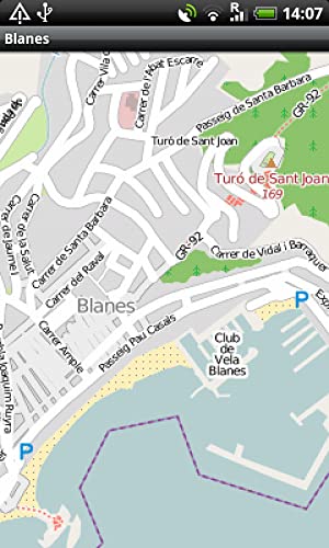Blanes, LLoret de Mar Street Map