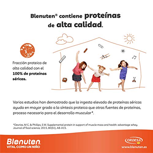 Blenuten Vainilla 800grs, alimento completo y equilibrado para niños que requieran un aporte extra de nutrientes