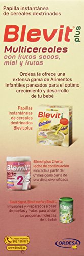 Blevit Plus Multicereales con Frutos Secos, 1 unidad 300 gr. Cereales infantiles.  A partir de los 6 meses.