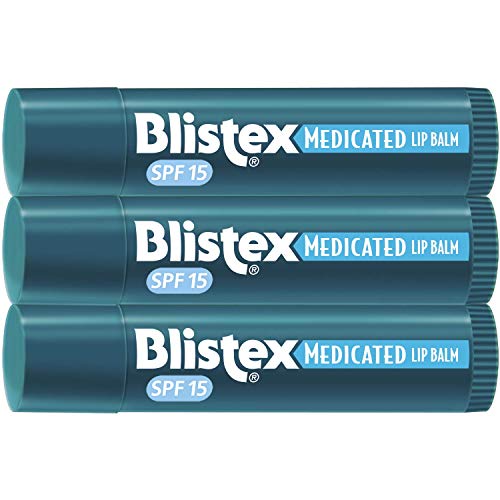 Blistex, Medicated Lip Balm, Lip Protectant/Sunscreen, SPF 15, 3 Balm Value Pack, .15 oz (4.25 g) Each