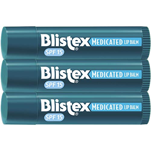 Blistex, Medicated Lip Balm, Lip Protectant/Sunscreen, SPF 15, 3 Balm Value Pack, .15 oz (4.25 g) Each