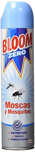 Bloom Zero Aerosol contra moscas y mosquitos 400ml, pack de 4