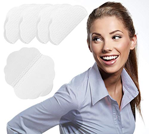 Bloque de sudor, para prevenir las almohadillas desechables para el sudor Quincunx para hombres y mujeres, protector de la prenda de la forma de las axilas plegable absorber (120 Pcs)