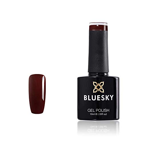 Bluesky A048 AAAA Rango Soak Off Gel de uñas, 10 ml, Chocolate Color rojo Tint