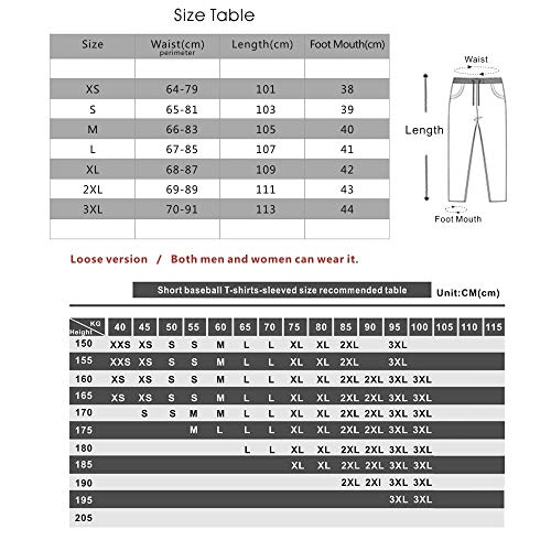 BOBD-DW Especies Alimentarias De Tokio, Rosa Fantasma 3D Pantalones De Chándal Pantalones De Dibujos Animados Completos Unisex Pantalones De Fútbol para Hombre，XXL