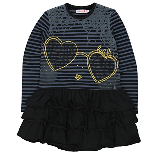 boboli 474151 Vestido, Multicolor (Listado Bicolor), 116 (Tamaño del Fabricante:116cm) para Niñas