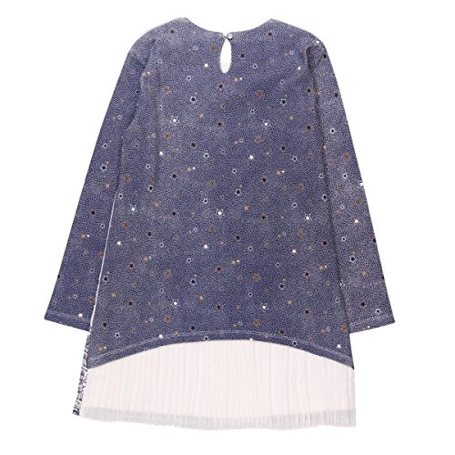 boboli 724092 Vestido, Multicolor (Estampado Estrellas), 116 (Tamaño del Fabricante:116cm) para Niñas