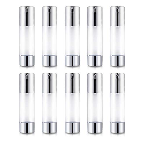 Bocotoer Juego de Botellas de Viaje de 30 ml organizadas a Prueba de Fugas, artículos de Aseo de Viaje, Recargables, dispensadores de líquidos, Juego de 10 Unidades