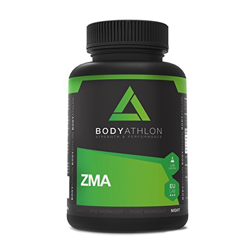 BodyAthlon ZMA - 90 cápsulas Zinc Magnesio y Vitamina B6 - Testosterone Booster