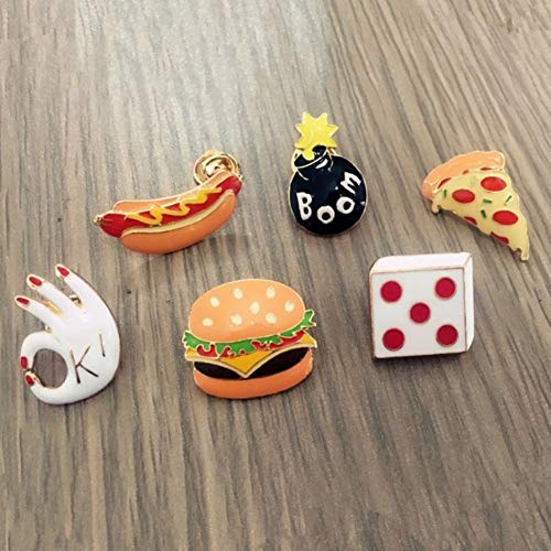 BOENTA Broches para Ropa Mujer Broches Broches para Las Mujeres Broches para Mujeres de Menos de 3 Libras Esmalte Pin Art Deco Broche Pines de Esmalte Boom