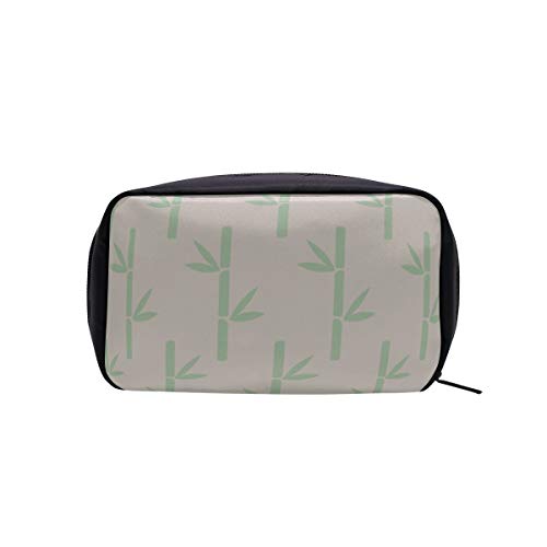 Bolsa de cosméticos Barato Bamboo Green Leaf Plant Hombres Bolsas de aseo Bolsas de cosméticos Bolsas de aseo Bolsas de cosméticos Estuche multifuncional Artículos de tocador Organizador de bolsas