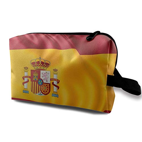 Bolsa de cosméticos de España, portátil, adorable y espaciosa, bolsas de maquillaje de viaje, organizador de paquetes de lápices