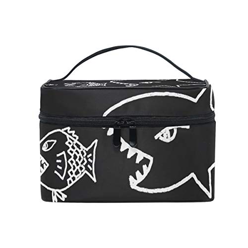 Bolsa de maquillaje con cremallera Bolsa de cosméticos Embrague Cadena ecológica Reglas naturales Sola capa Bolsa de almacenamiento de viaje portátil Bolsa cuadrada para mujer dama