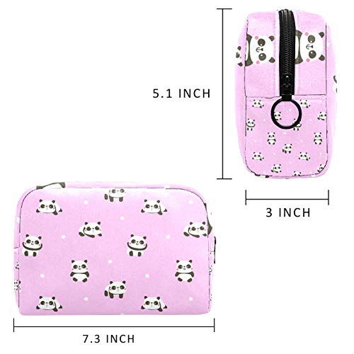 Bolsa de maquillaje de viaje con diseño de oso pandas con dibujos animados Multi10 18.5x7.5x13cm/7.3x3x5.1in