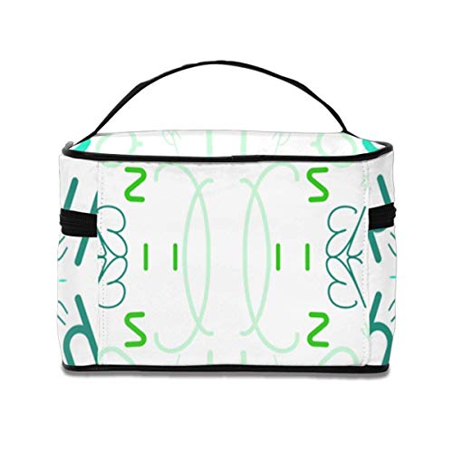 Bolsas de cosméticos Abc's Fabric (682) Pattern Portable Travel Makeup Cosmetic Bags Organizer Makeup Boxes for Women Travel Daily Carry