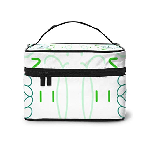 Bolsas de cosméticos Abc's Fabric (682) Pattern Portable Travel Makeup Cosmetic Bags Organizer Makeup Boxes for Women Travel Daily Carry