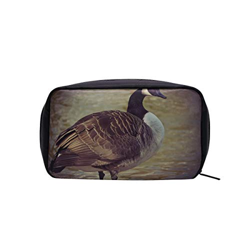Bolsas de cosméticos de colores Ganso Animal Pájaro Aves de corral Ganso silvestre Ganso Gander Cosméticos Bolsa de cepillo Bolsa de mujer Bolsa de viaje Trvael Bolsa de maquillaje Bolsas de cosmétic