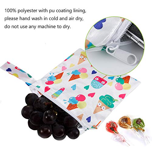 Bolsas de sándwich reutilizables, bolsa de bocadillo de alimentos Eco amistoso para frutas en rodajas, sándwiches, dulces y bocadillos secos