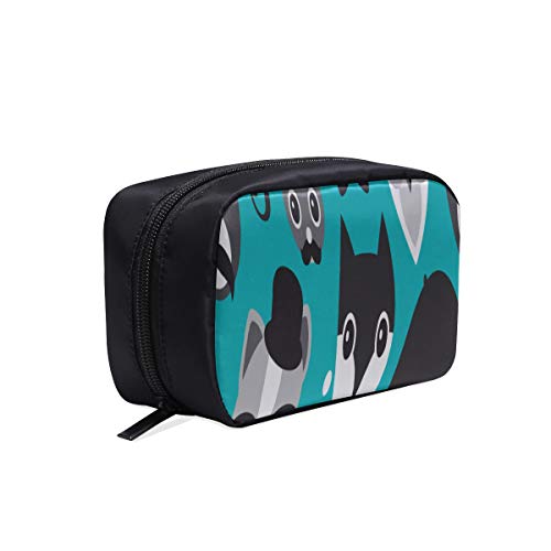 Bolsas de viaje para mujer Primavera Dibujos animados Mofeta Flores Hoja Bolsa de artículos de tocador cosméticos Bolsa de artículos de aseo Bolsa de artículos de baño colgantes para niñas Bolsas de