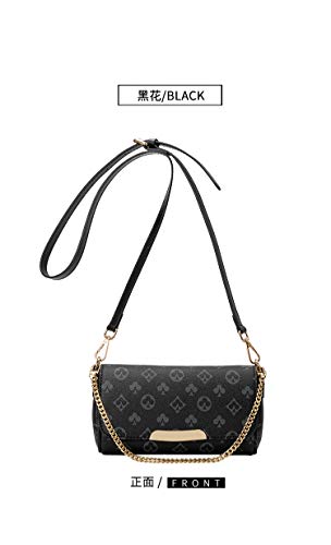 Bolso Bandolera para Mujer Bolso de Cuero Bolso Bandolera con Cadena y Cremallera Messenger