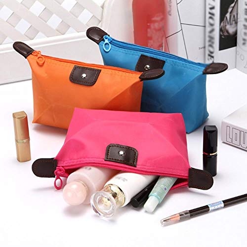 Bolso cosmético de 11 colores para mujer, estuche de maquillaje, bolso de mano, organizador de artículos de tocador, bolsa de almacenamiento informal de viaje al aire libre, azul real, España