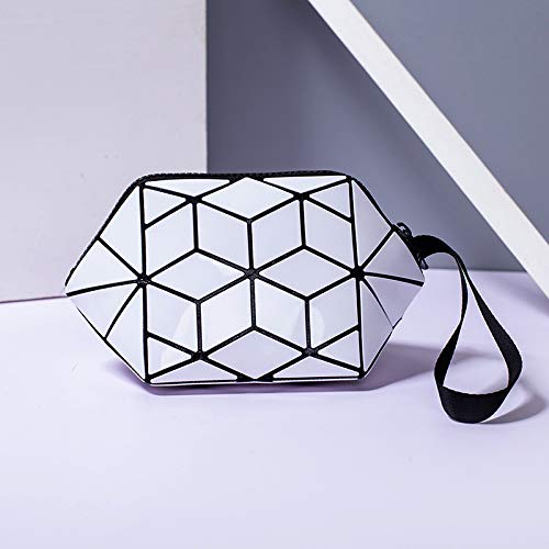 bolso cosmético del pvc versión coreana tendencia geométrica del embrague del rombo bolsa de regalo promocional