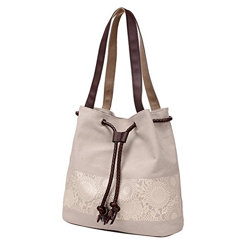 Bolso de hombro de lona, venta de liquidación Hengweiuk para mujer Hobo grandes Bolsos Crossbody Bolsa de impresión vintage para mujer Mochila de trabajo clásico bolso de viaje cosmético diario