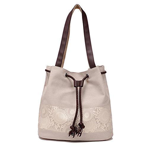 Bolso de hombro de lona, venta de liquidación Hengweiuk para mujer Hobo grandes Bolsos Crossbody Bolsa de impresión vintage para mujer Mochila de trabajo clásico bolso de viaje cosmético diario
