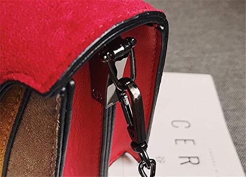 Bolso de Mensajero de Patchwork Bolso de Hombro con Correa de Cadena para Mujer Bolso pequeño para Mujer