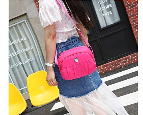 Bolso de Nailon Carteras y Bolsos de Mujer Impermeable Un Hombro Bolso Bandolera de Viaje para Mujer